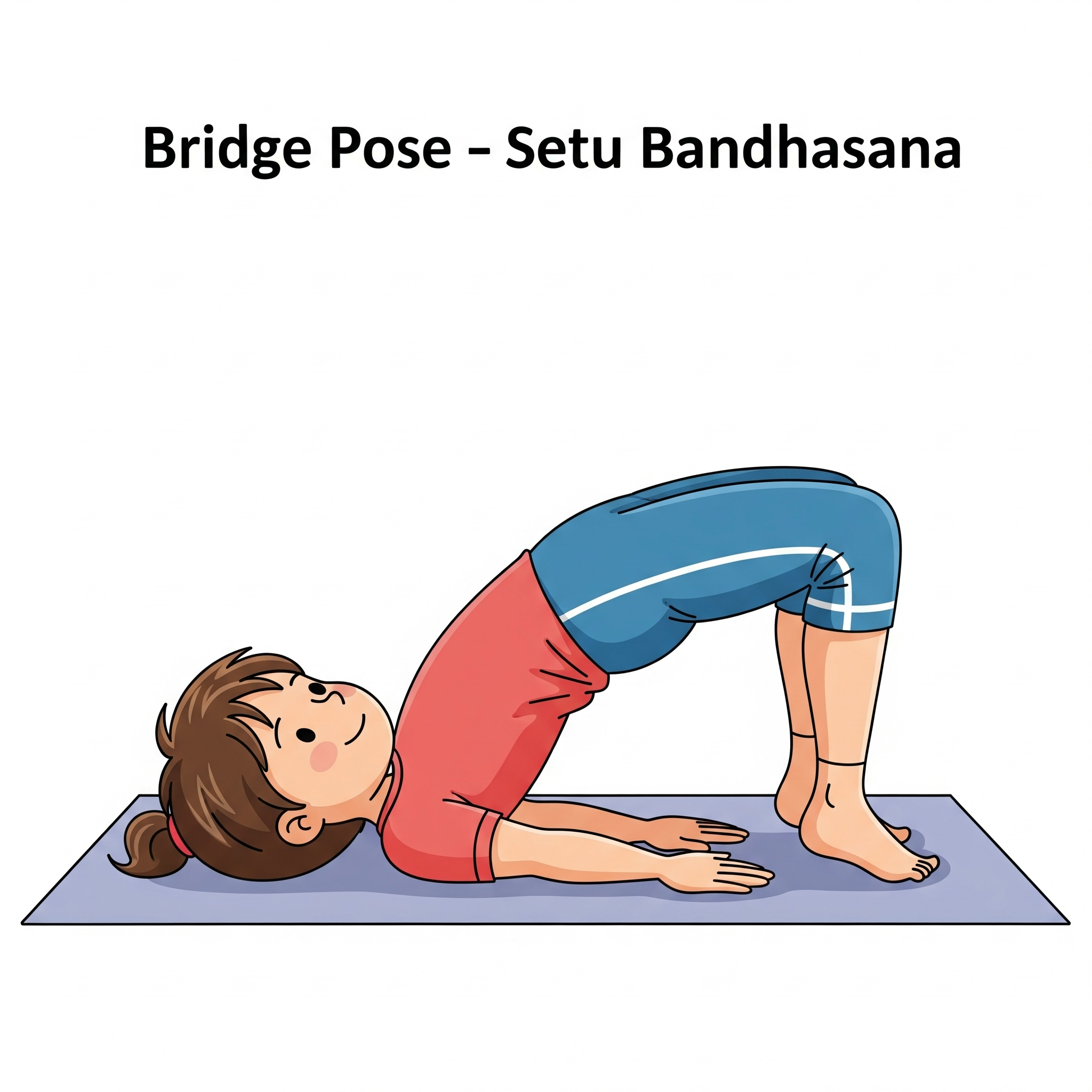 10. Bridge Pose (Setu Bandhasana)