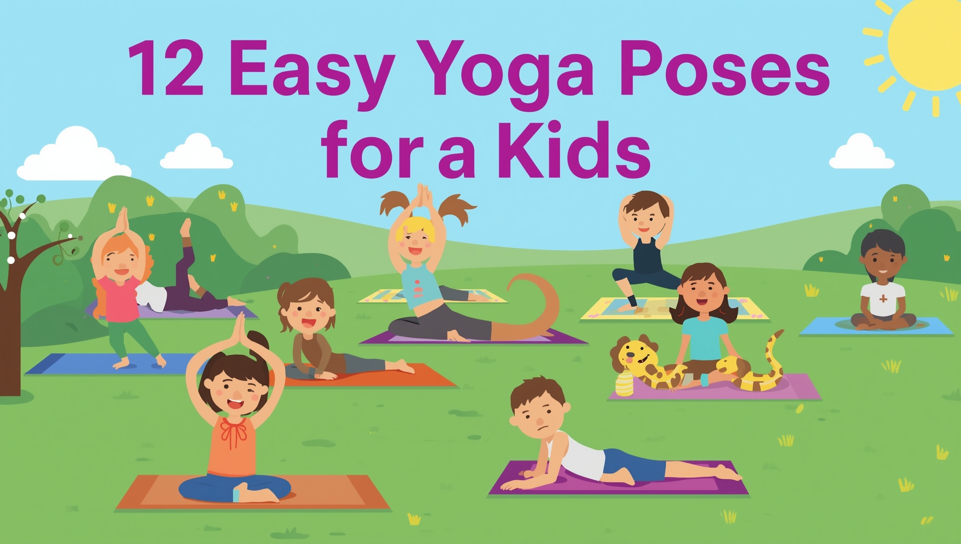 12 Easy Yoga Poses for Kids to Try at Home or School