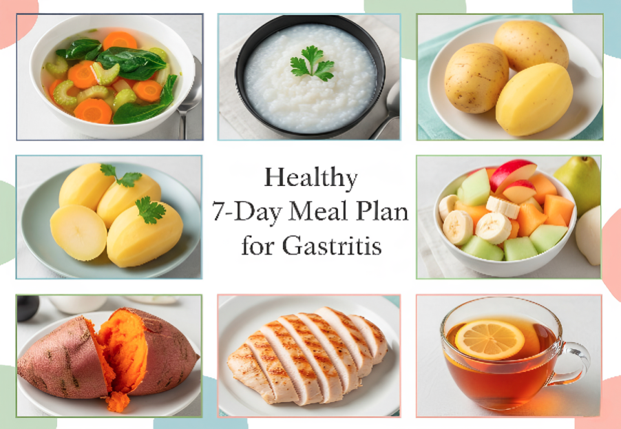 7 Day Meal Plan for Gastritis