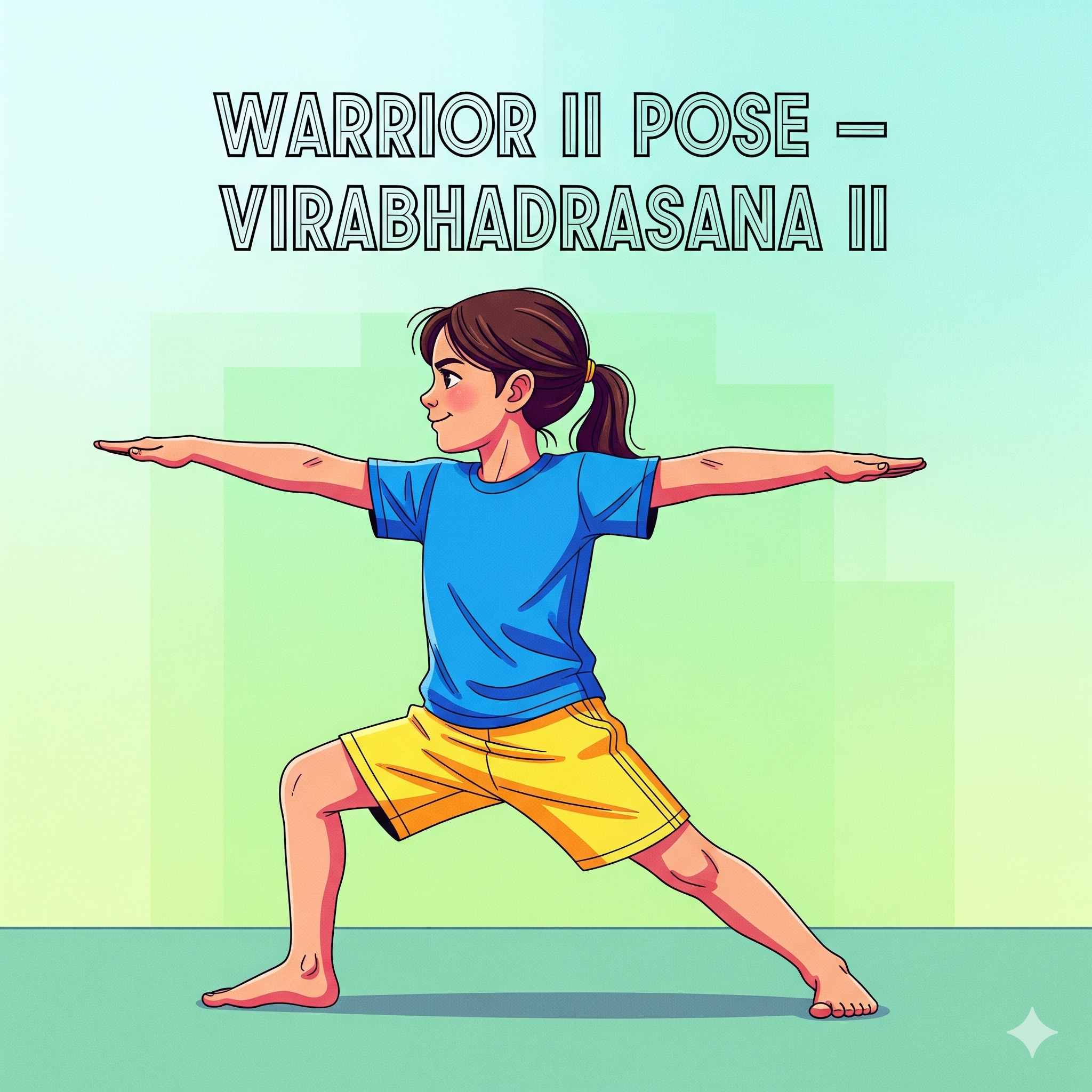 9. Warrior II Pose (Virabhadrasana II)