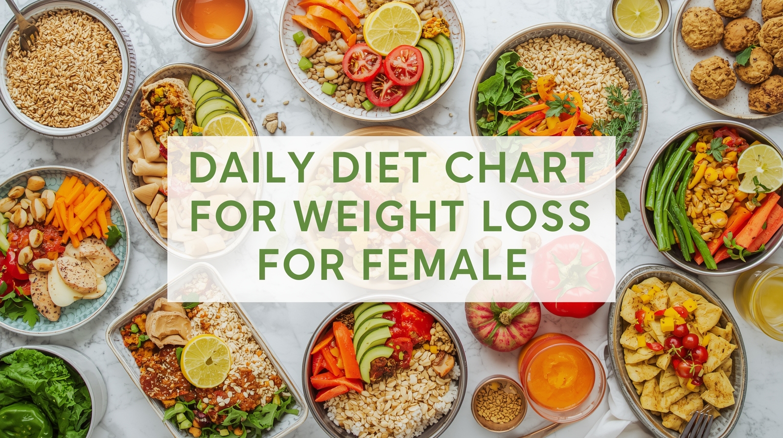Daily Diet Chart for Weight Loss for females
